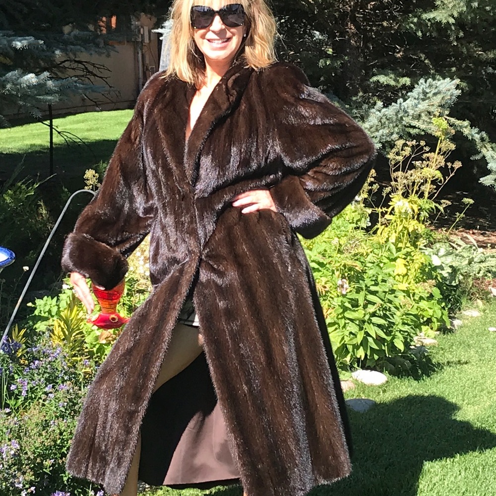 Full length mink coat